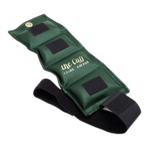 Fabrication Enterprises 10-0204 The Original Cuff Ankle And Wrist Weight - 1.5 Lbs. - Olive